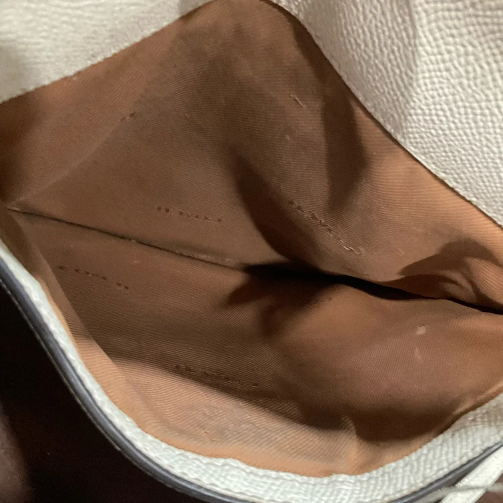 COACH LEATHER‎ IVORY CROSSBODY BAG
